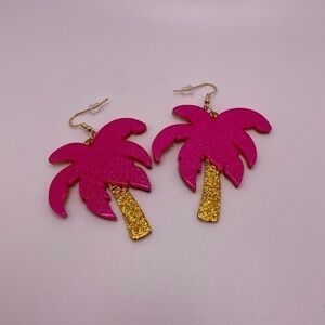 Palm Tree Dangle Earrings